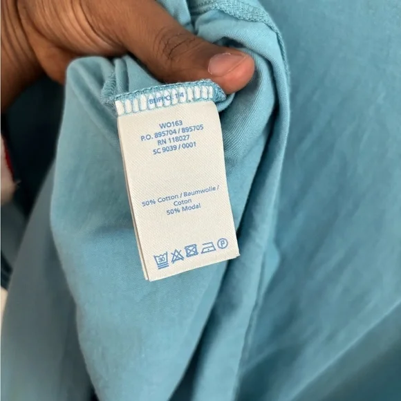 BODEN ADRIANA SOLID BLUE BELTED POCKET DRESS XL #WO163 - Picture 7 of 9